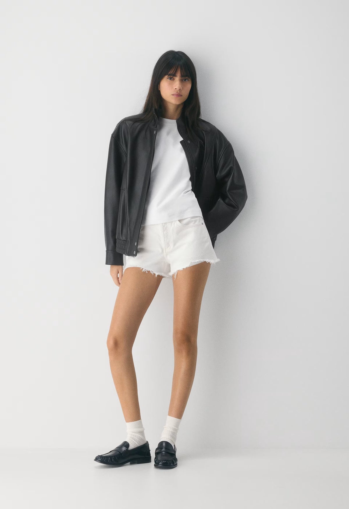 Denim Forum The ‘90s Vintage Hi-Rise Mini Denim Short - A LITTLE WHITE LIE