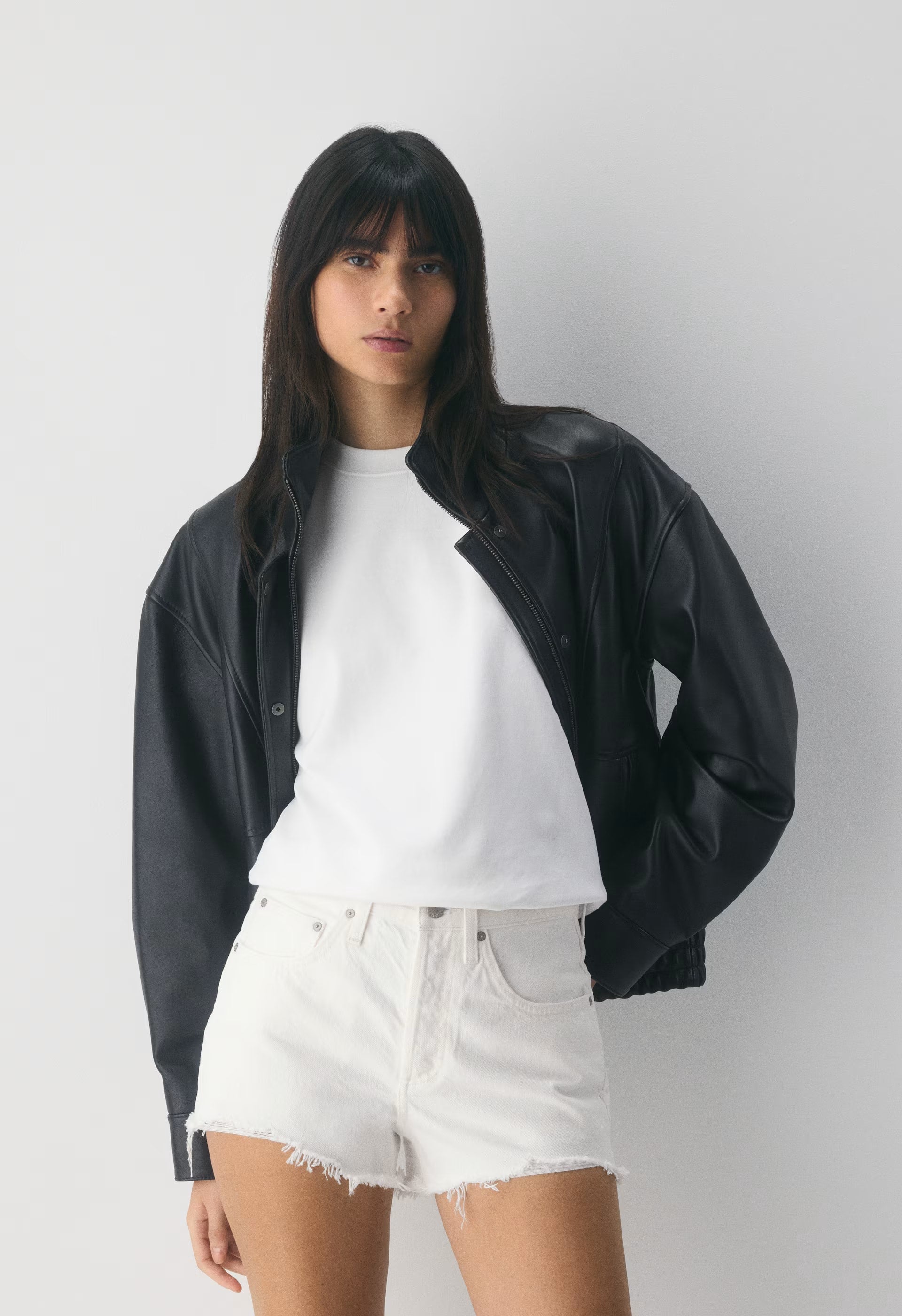 Denim Forum The ‘90s Vintage Hi-Rise Mini Denim Short - A LITTLE WHITE LIE