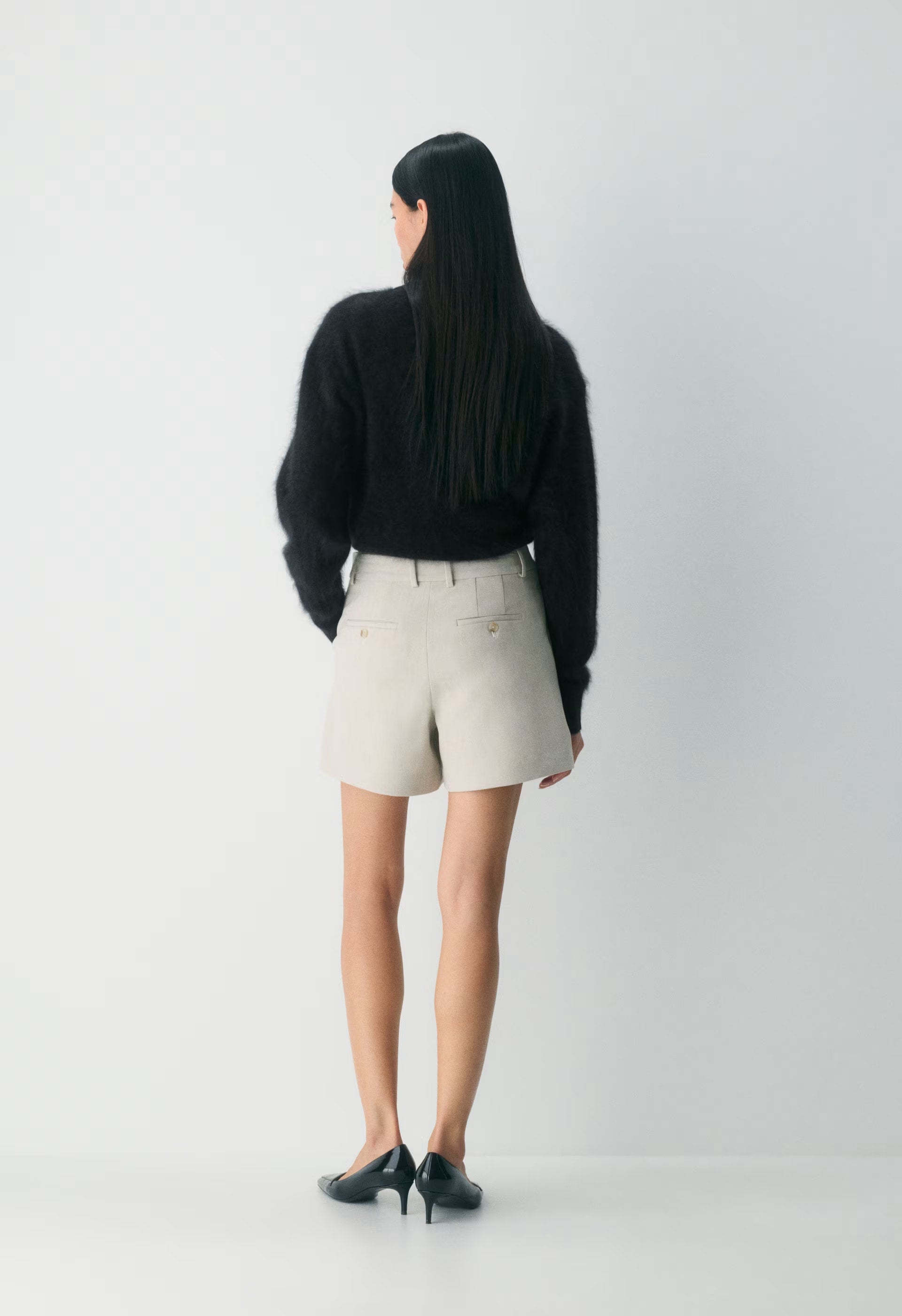 New Agency Mid-Thigh Short - Eversential™ - HEATHER MATTE PEARL