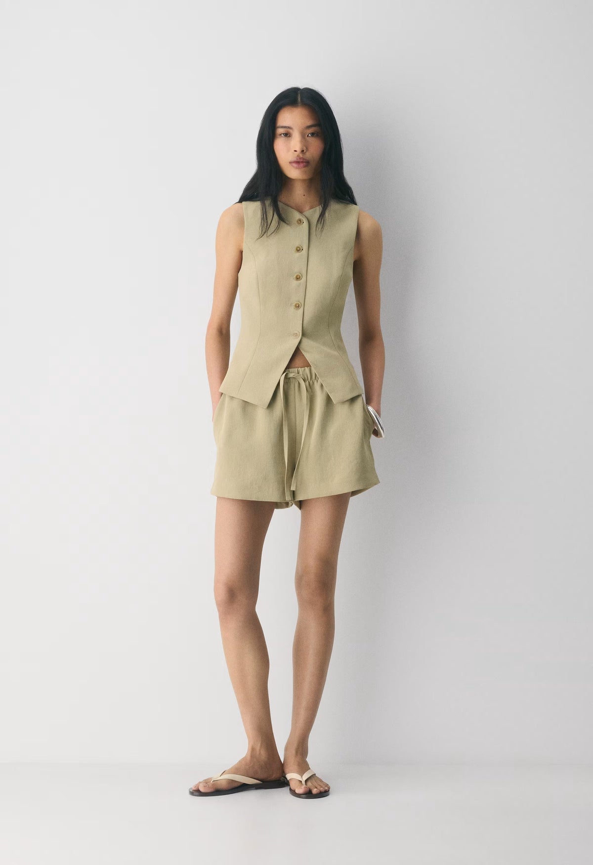 The Lodge Short™ Mini - Crepette™ - MARTINI OLIVE