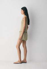 The Lodge Short™ Mini - Crepette™ - MARTINI OLIVE