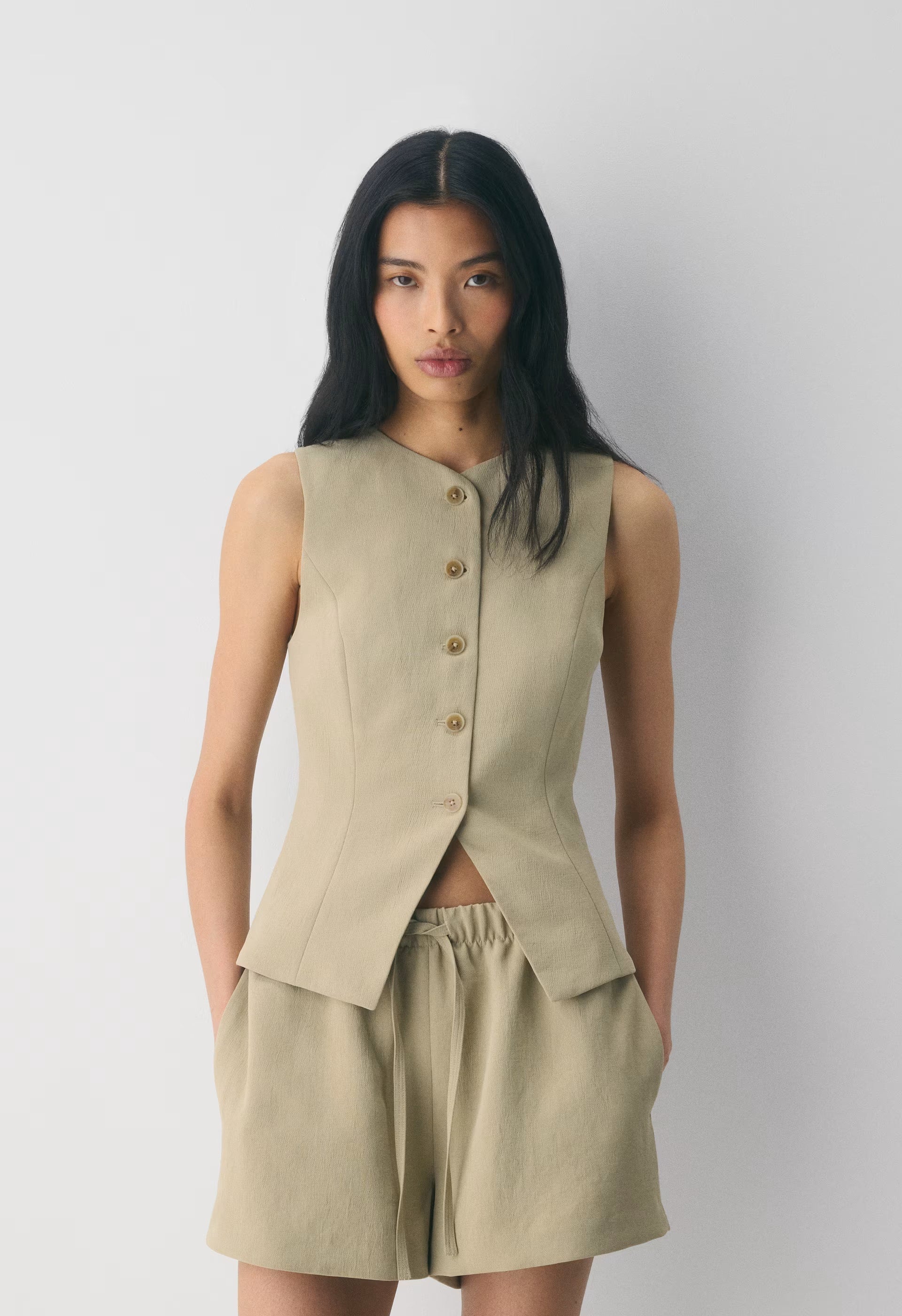 The Lodge Short™ Mini - Crepette™ - MARTINI OLIVE