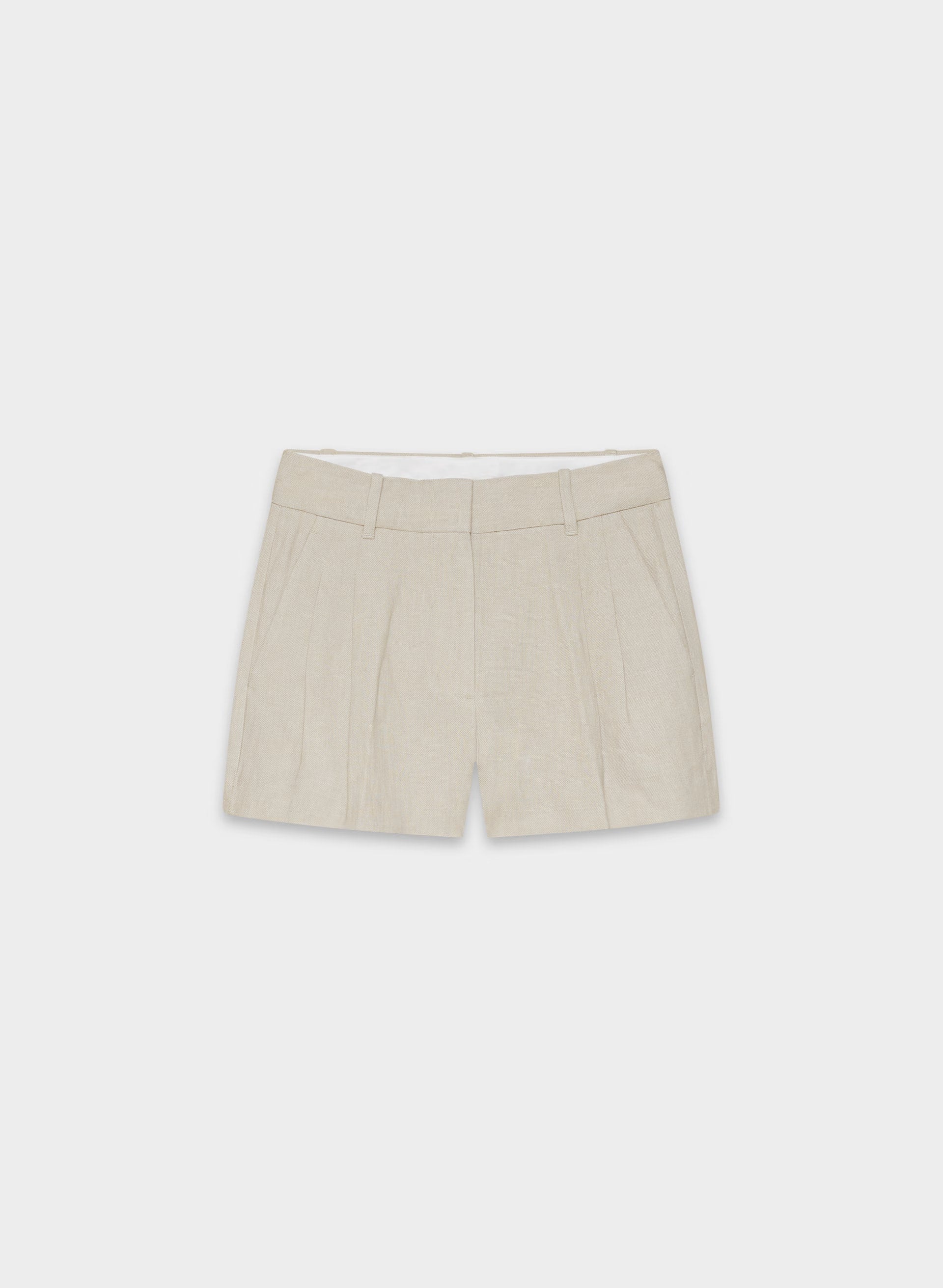 The Effortless Short™ Mini - PowerLinen™ - UNDYED DARK ECRU