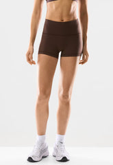 BUTTER Cheeky Infinite Hi-Rise 3 Short - RICH MOCHA BROWN