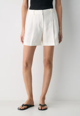 The Effortless Short™ Mid-Thigh - PowerLinen™ - LIGHT BIRCH