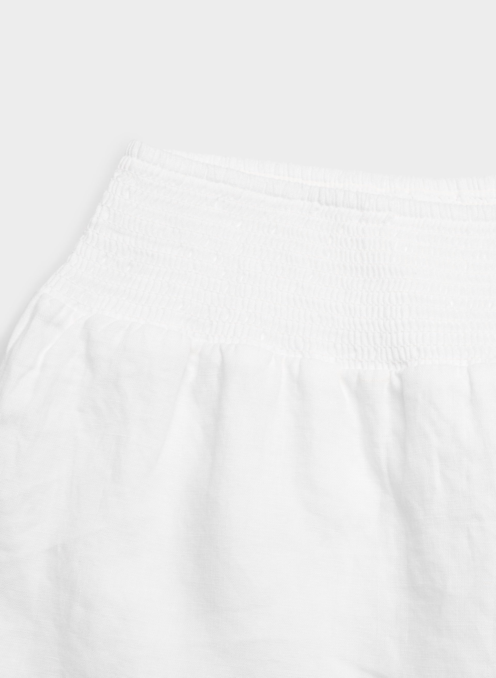 Rivette Linen Short - WHITE