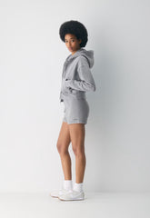 Cozy Sweatfleece Perfect Hi-Rise Mini Short - LIVED-IN RVRSTN GREY