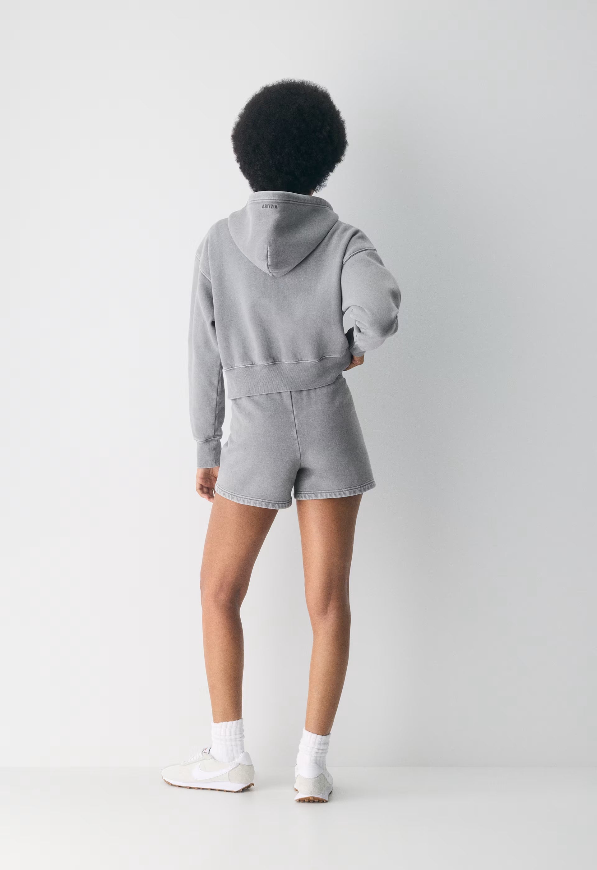 Cozy Sweatfleece Perfect Hi-Rise Mini Short - LIVED-IN RVRSTN GREY