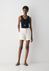 New Agency Mid-Thigh Short - PowerLinen™ - LIGHT BIRCH