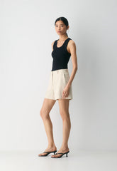 New Agency Mid-Thigh Short - PowerLinen™ - COOL BEIGE