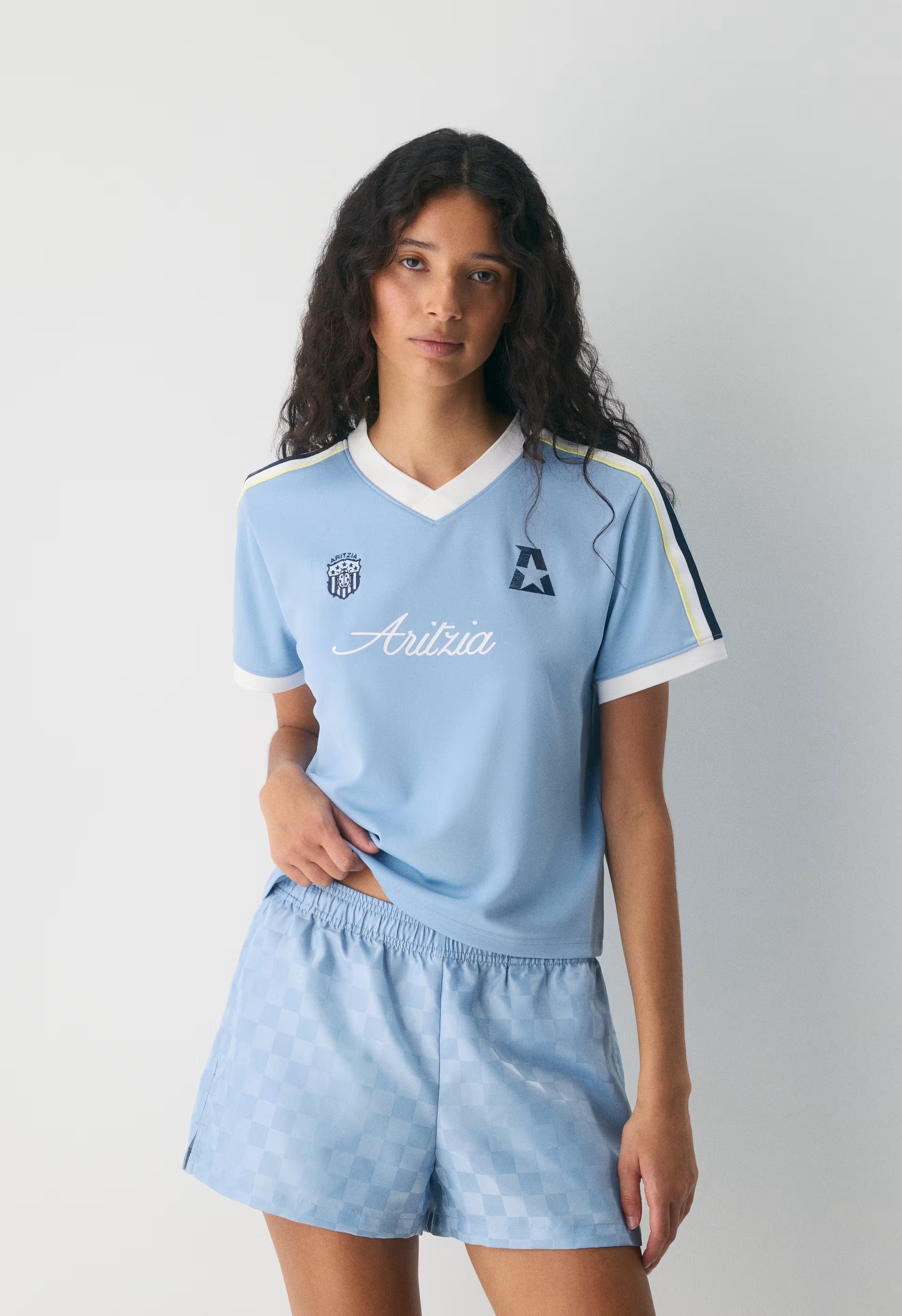 Medallion Mini Short - RIPPLE BLUE
