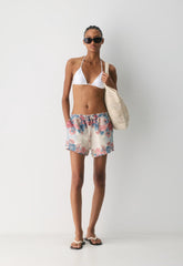 Sail Linen Short - MATTE PEARL/TROPICAL