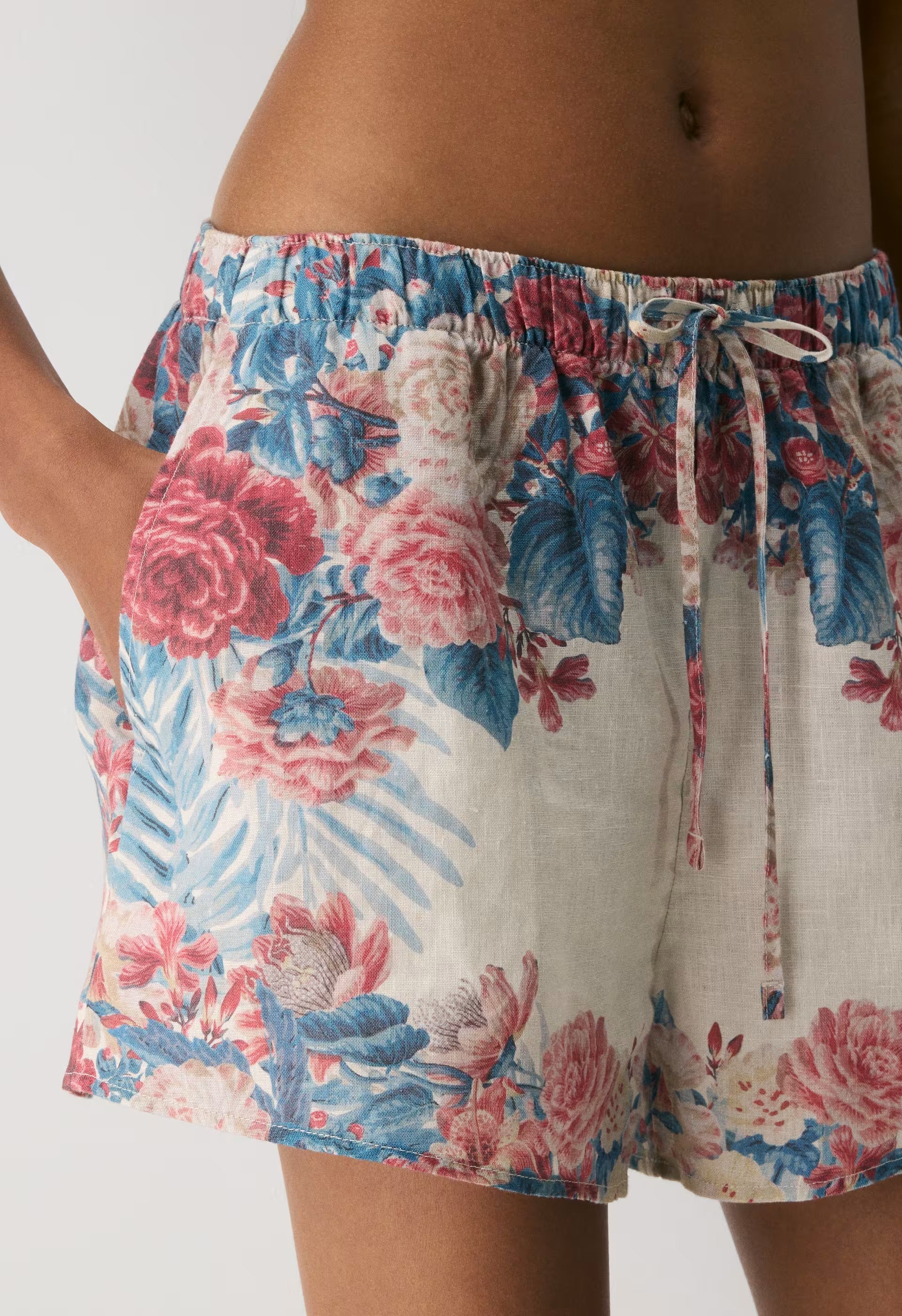 Sail Linen Short - MATTE PEARL/TROPICAL