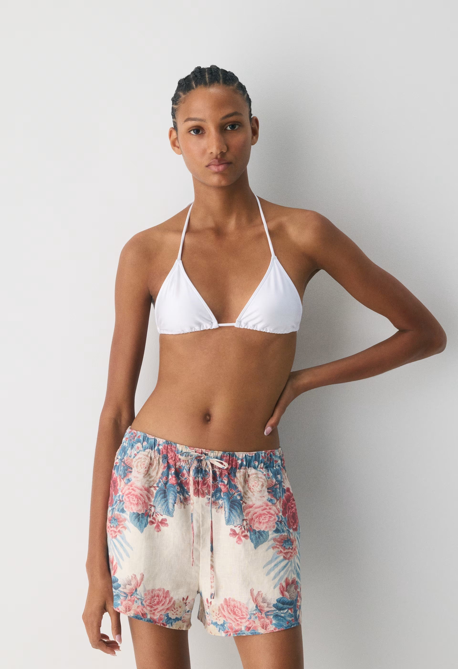 Sail Linen Short - MATTE PEARL/TROPICAL