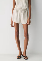 Hilltop Satin Short - METROPOLIS BEIGE