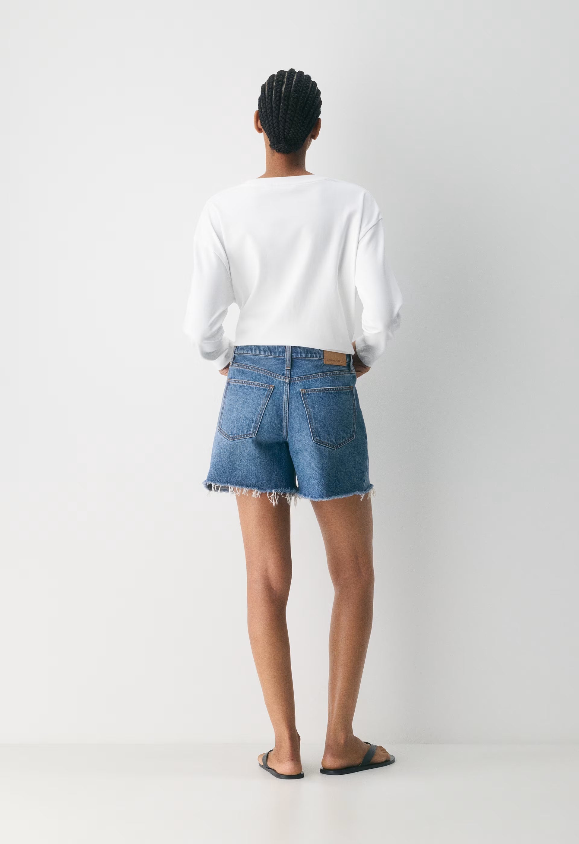 Denim Forum The Ex-Boyfriend Hi Mid-Thigh Denim Short - 5 YRS KISS N TELL BLEU