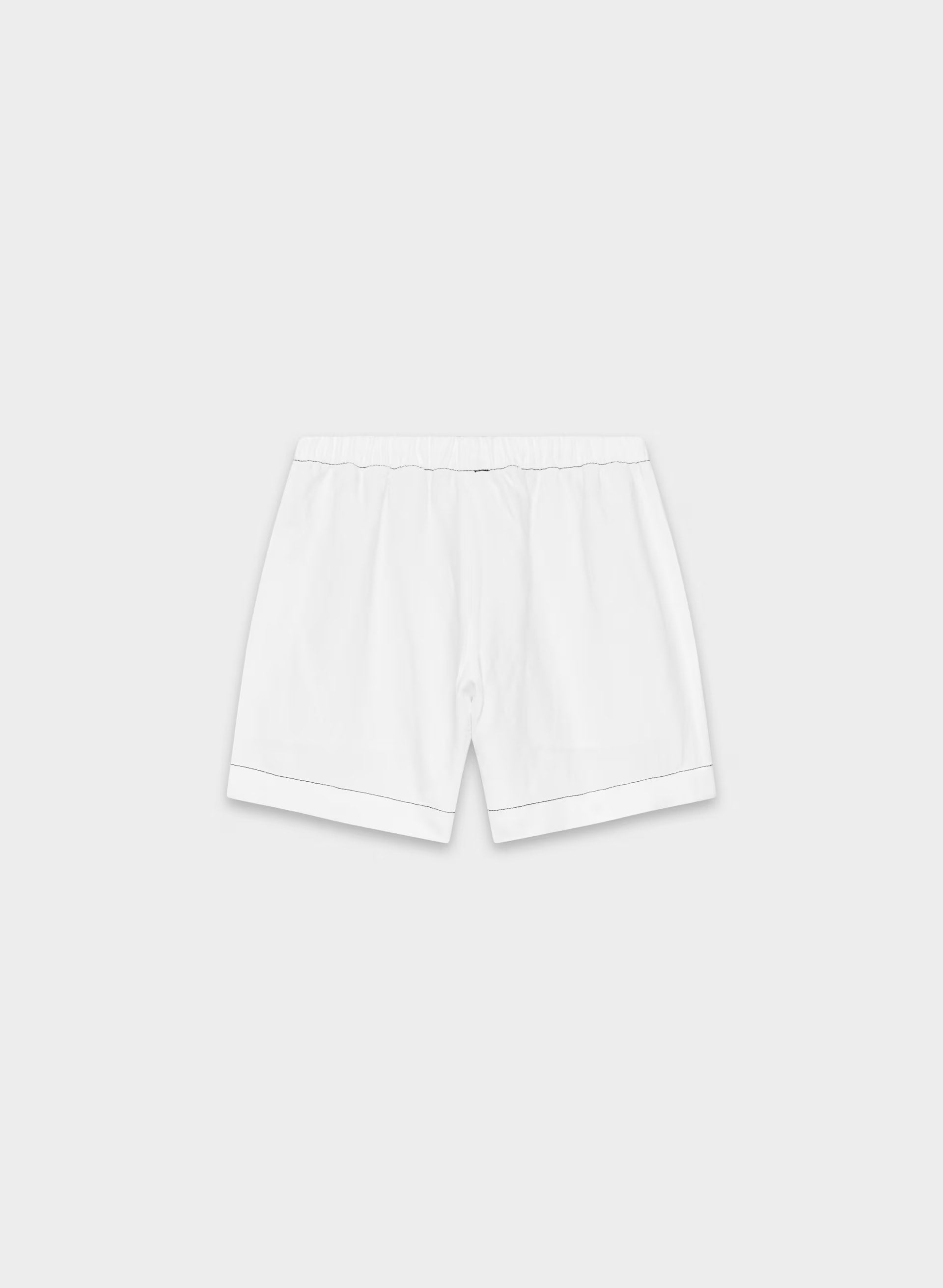 The Lodge Short™ Mid-Thigh - CruiseLinen™ - WHITE/BLACK