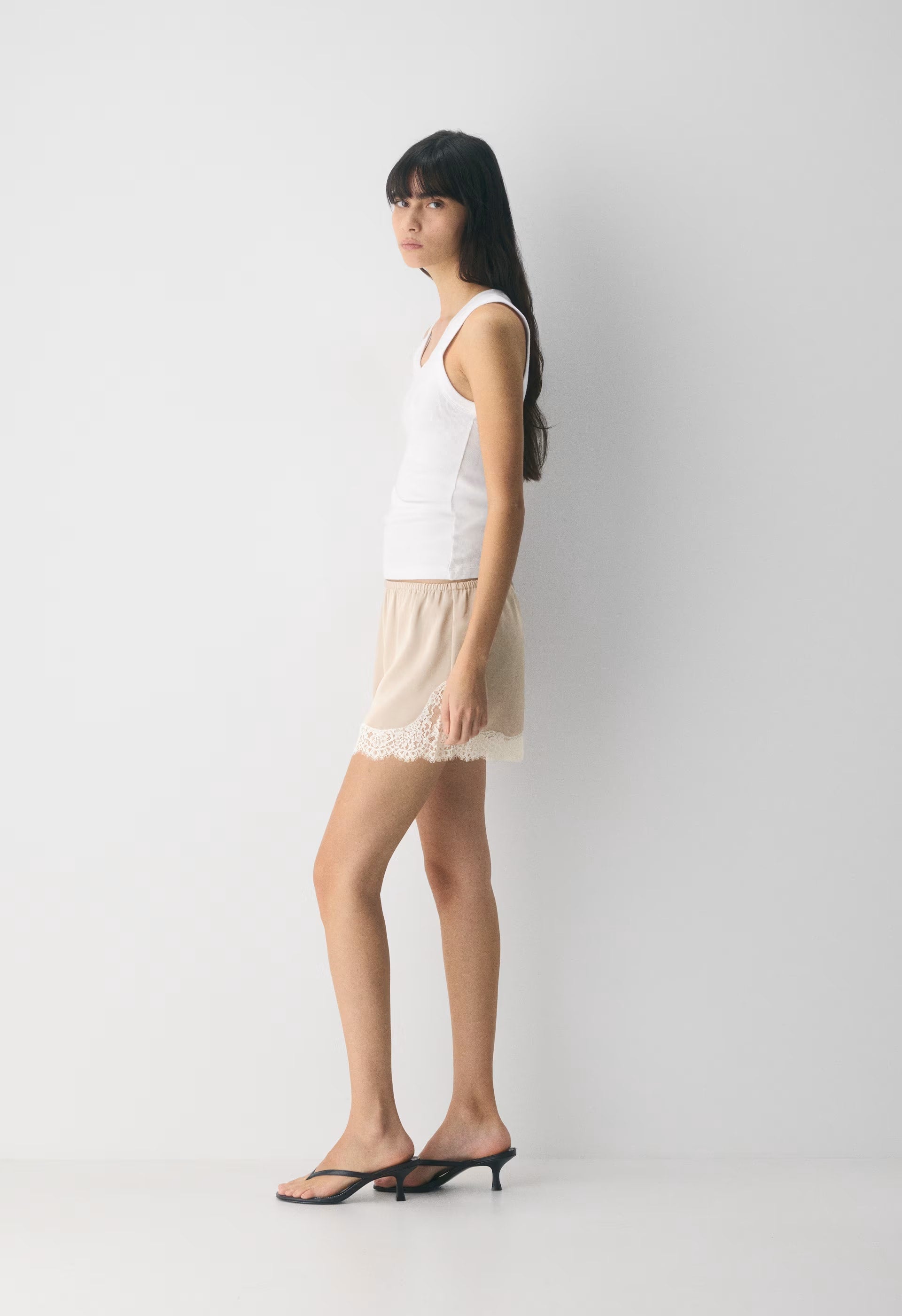 Whimsy Satin Short - VINTAGE NAVY/ BLACK