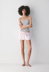 Claire Poplin Bloomer - AMS STRP BT WT/MLSK PK