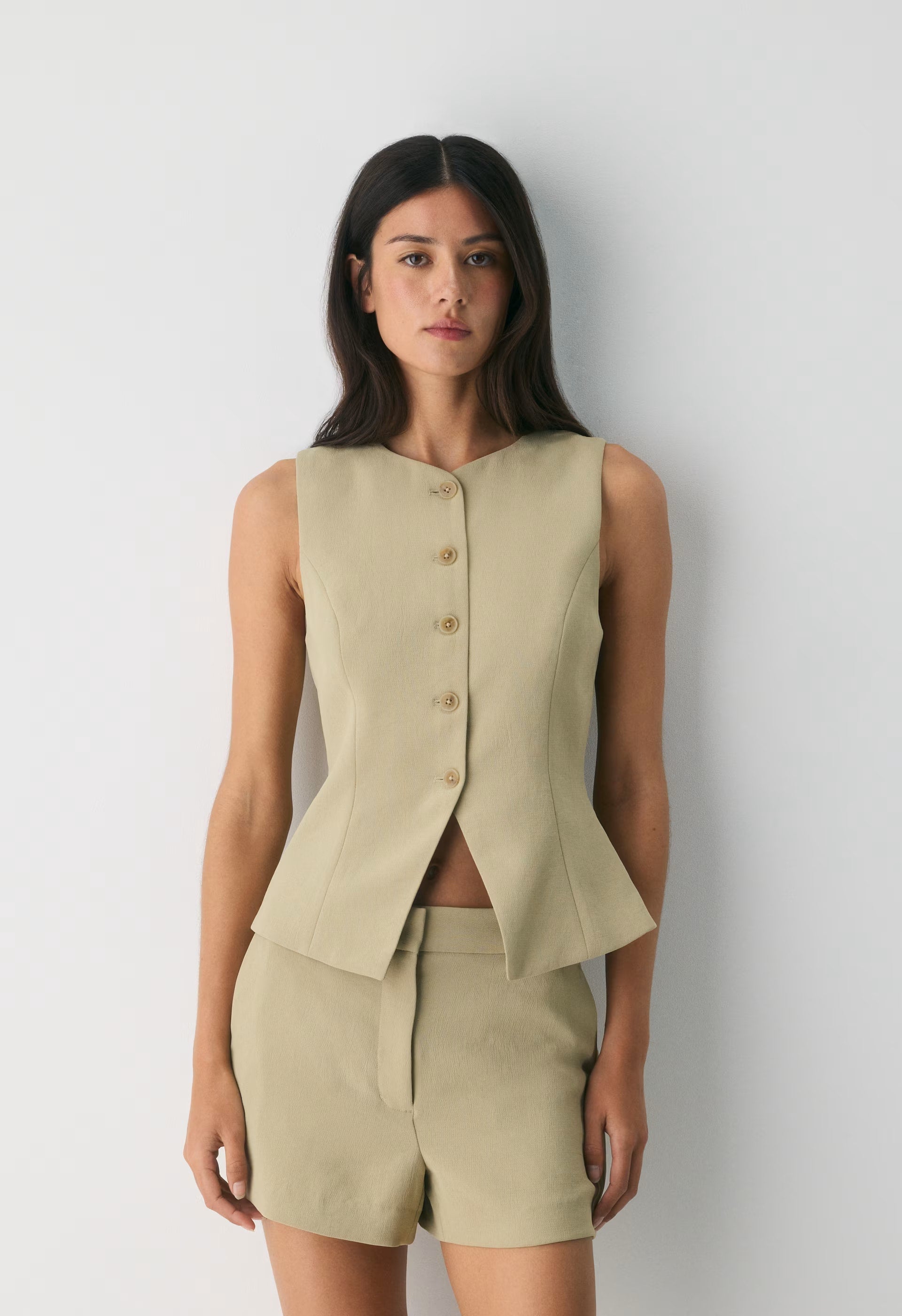 New Agency Mini Short - Crepette™ - MARTINI OLIVE