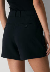New Agency Mid-Thigh Short - Crepette™ - BLACK