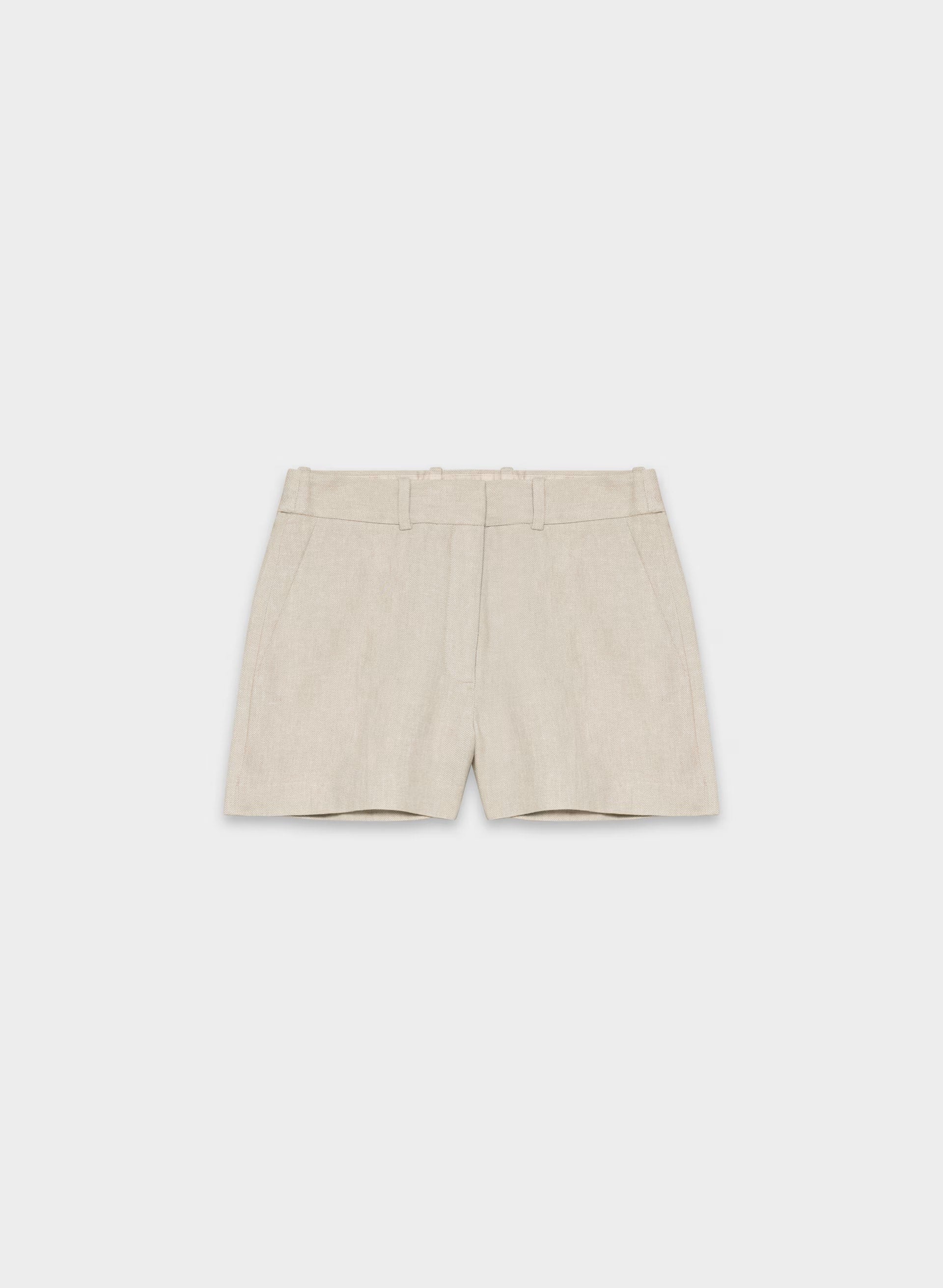New Agency Mini Short - PowerLinen™ - UNDYED DARK ECRU