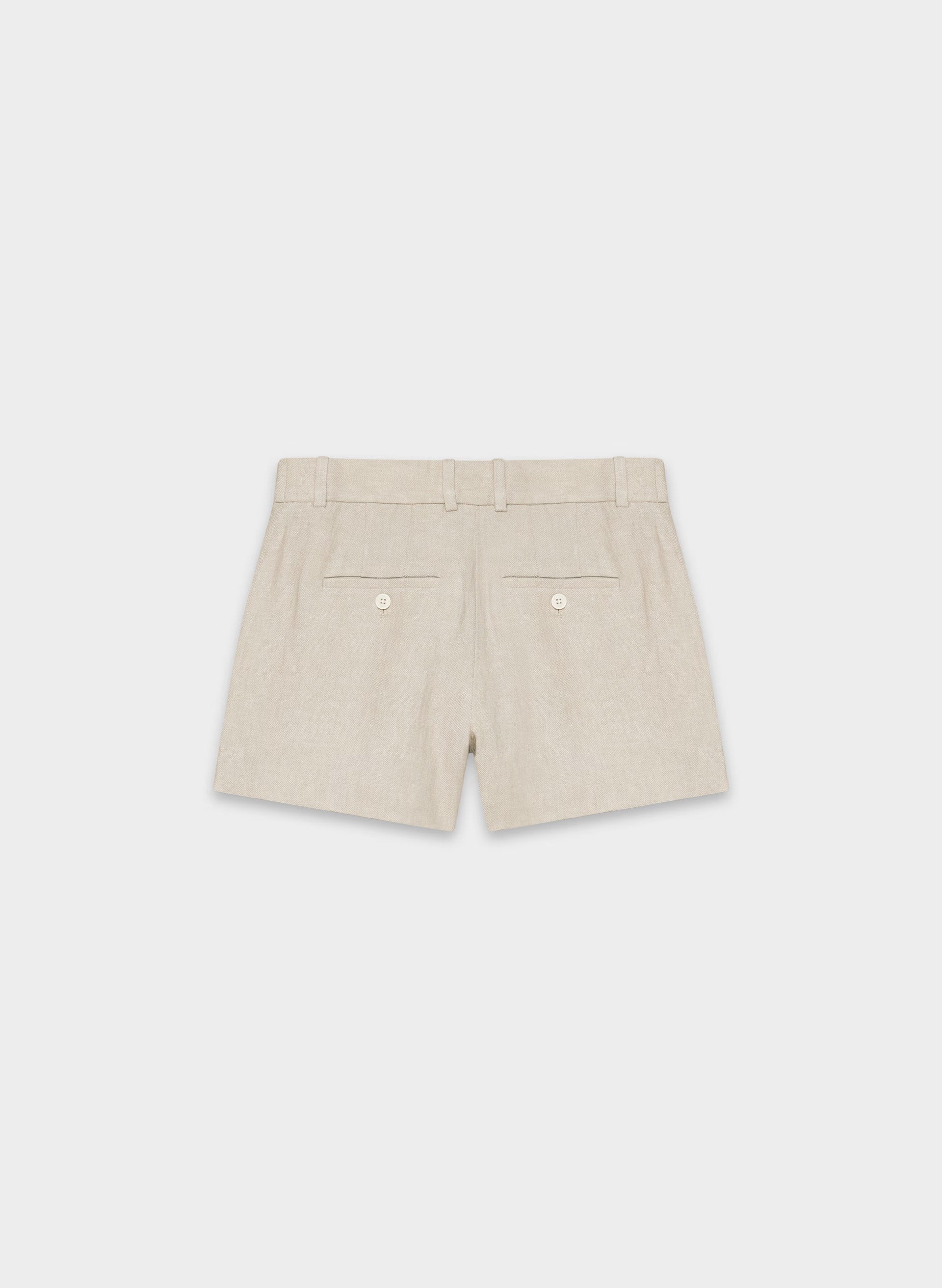 New Agency Mini Short - PowerLinen™ - UNDYED DARK ECRU
