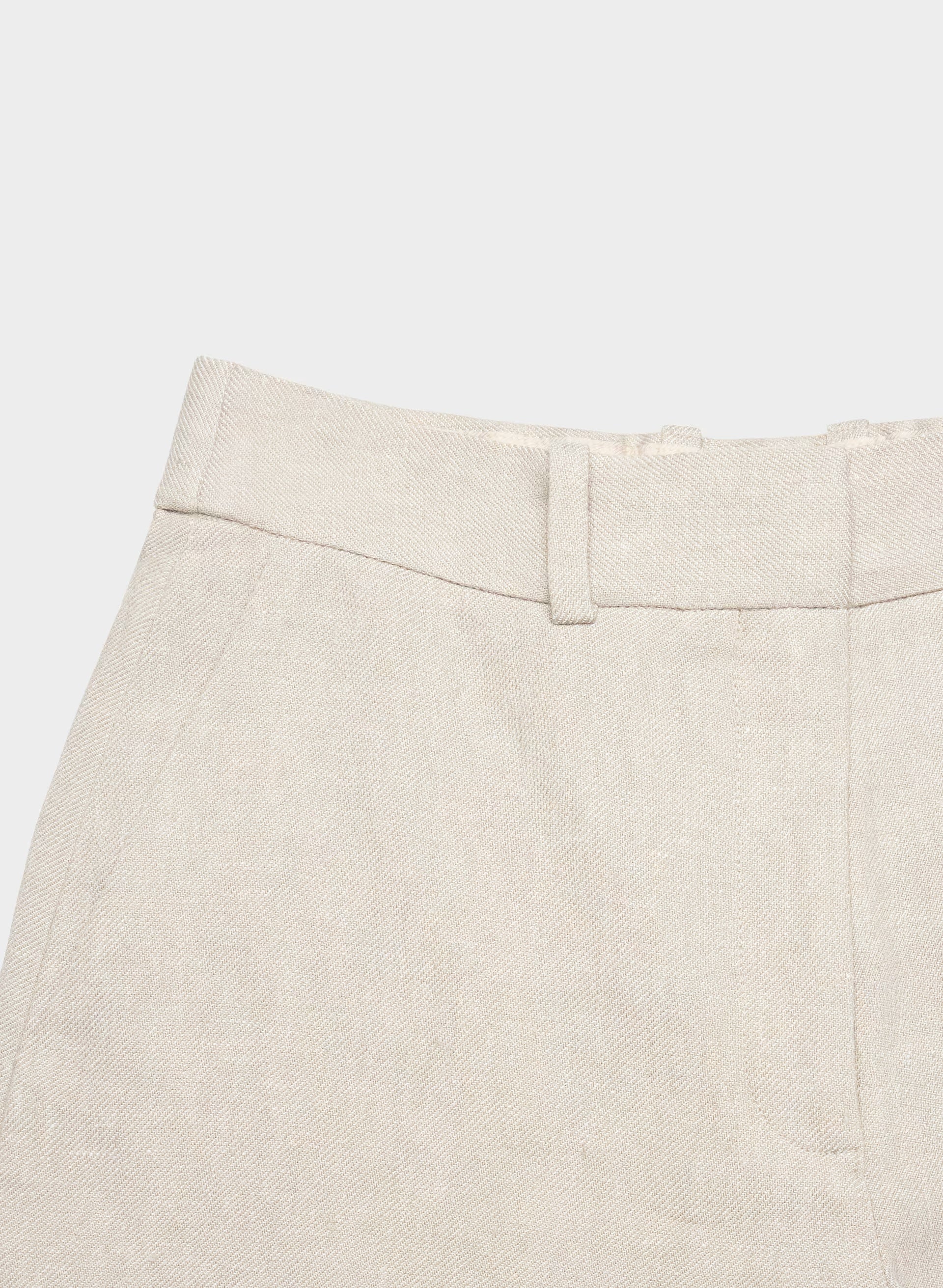New Agency Mini Short - PowerLinen™ - UNDYED DARK ECRU