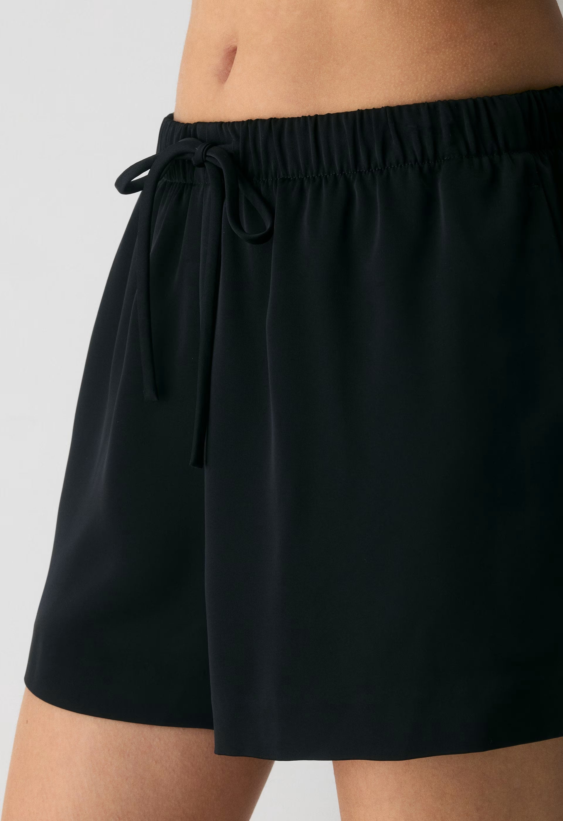 The Lodge Short™ Satin Mini - BLACK