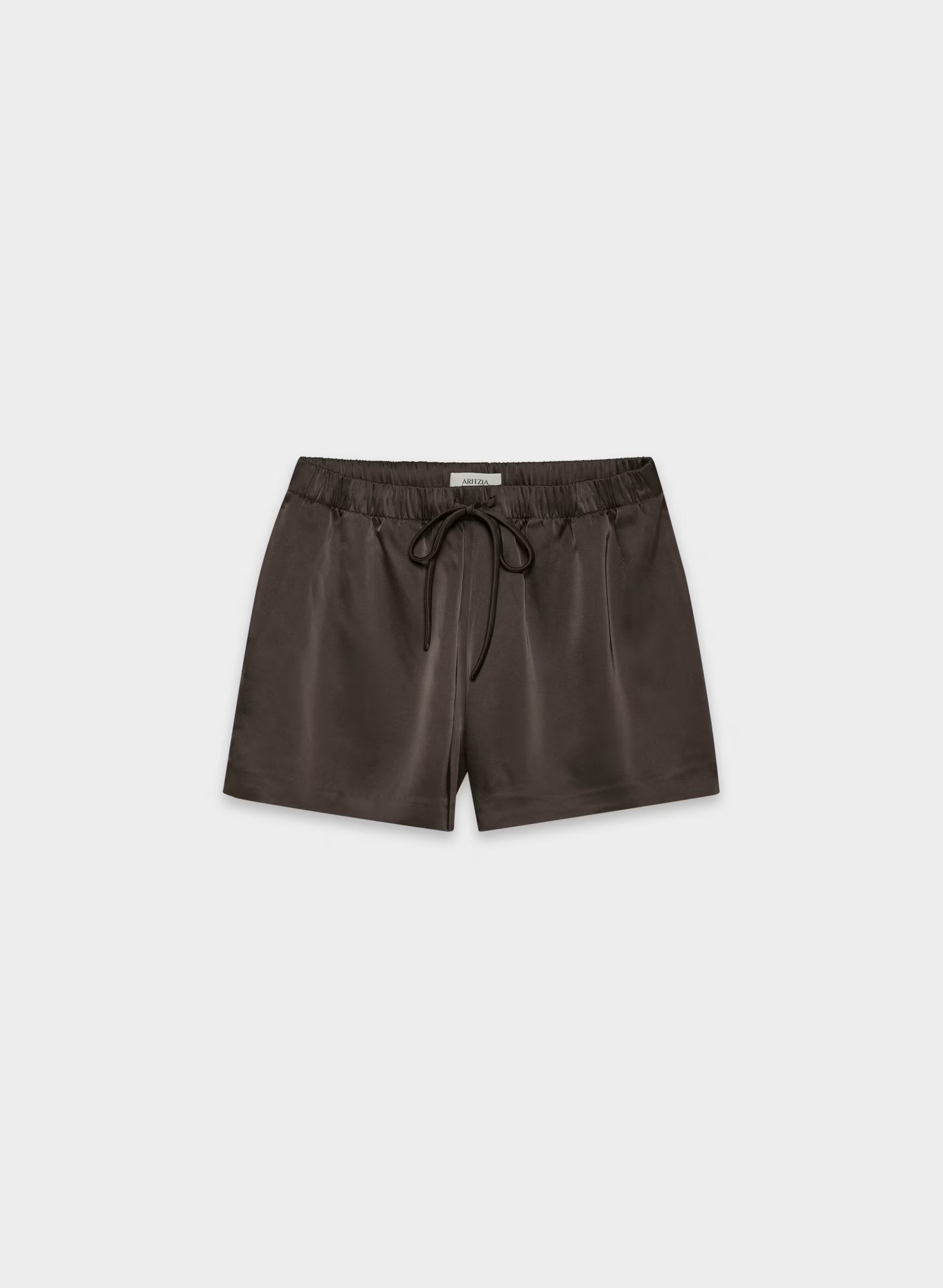 The Lodge Short™ Satin Mini - RICH MOCHA BROWN