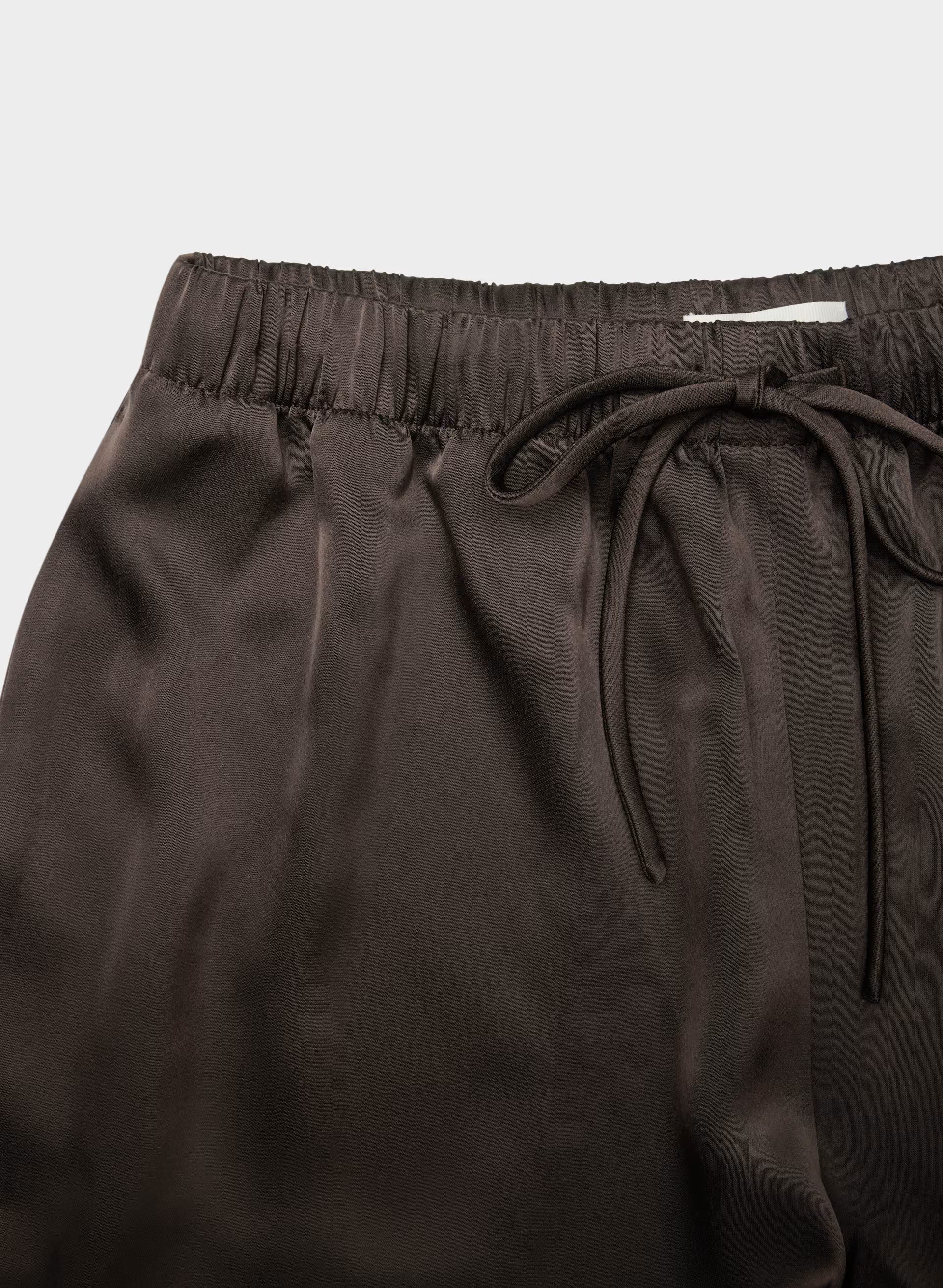 The Lodge Short™ Satin Mini - RICH MOCHA BROWN