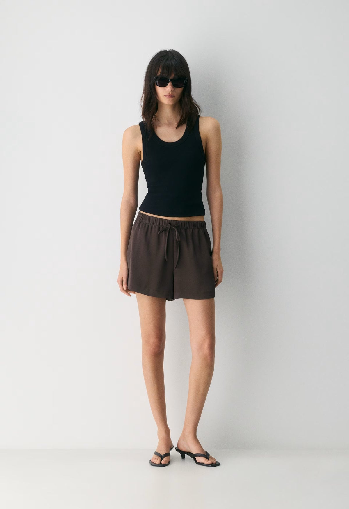 The Lodge Short™ Satin Mini - RICH MOCHA BROWN