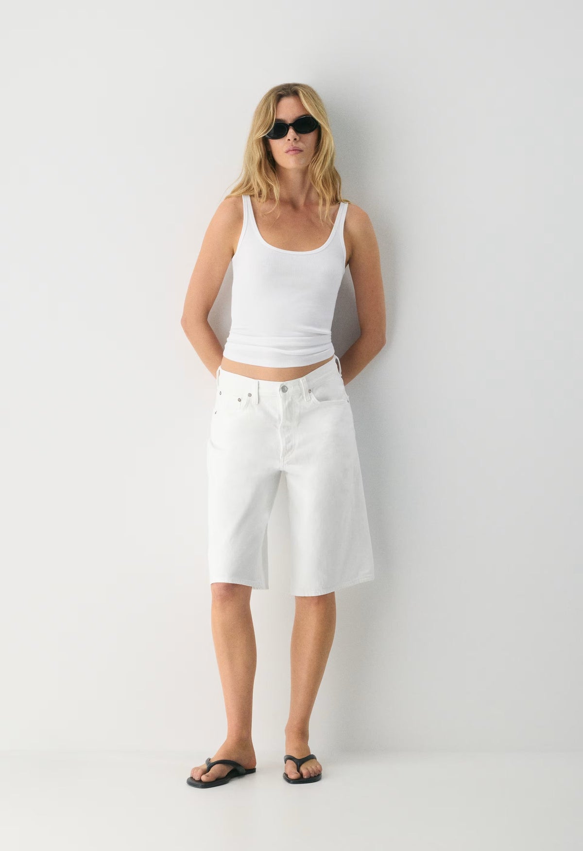 AGOLDE Ramona Short - MARSHMALLOW