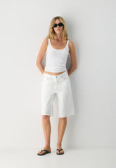 AGOLDE Ramona Short - MARSHMALLOW