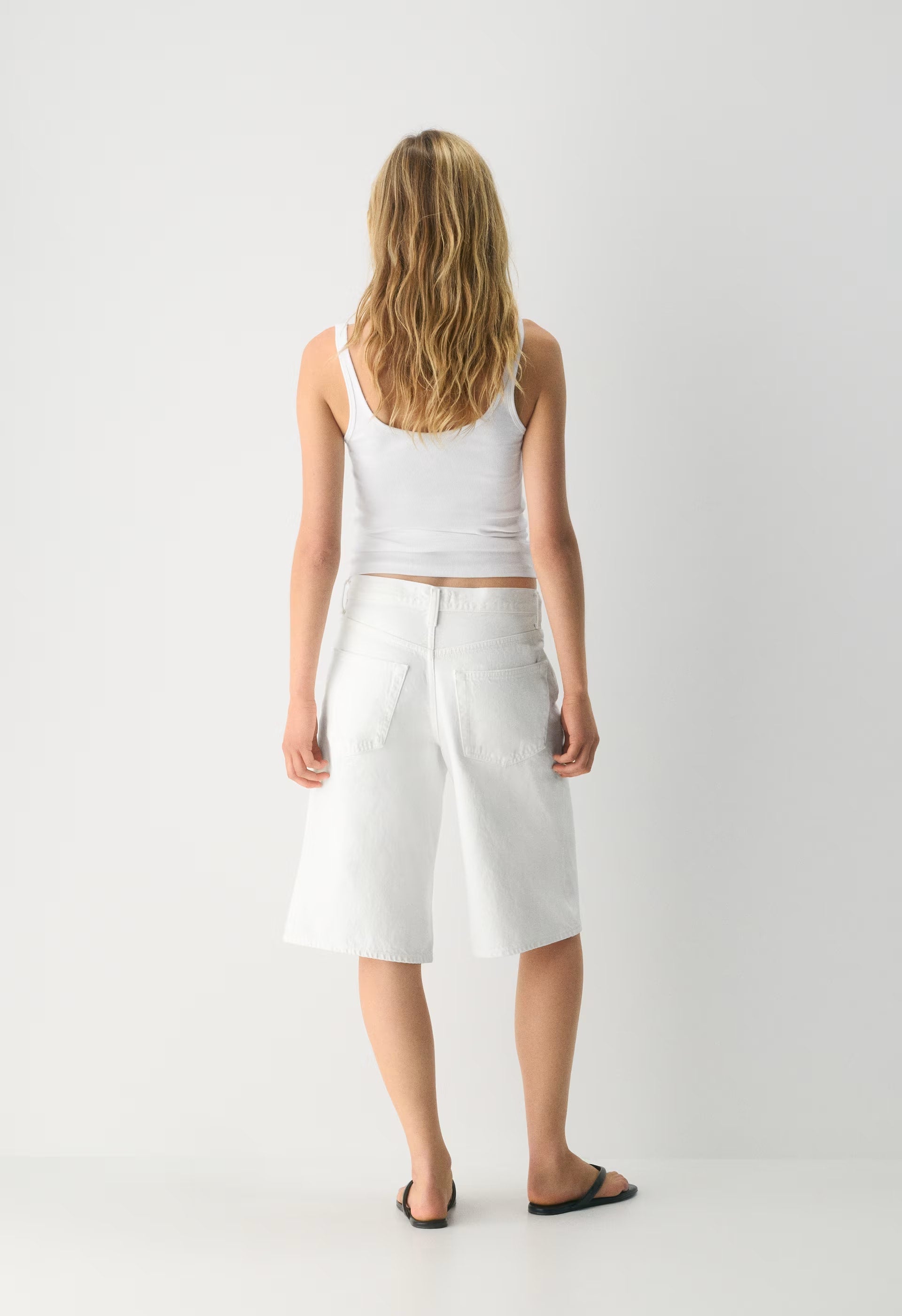AGOLDE Ramona Short - MARSHMALLOW
