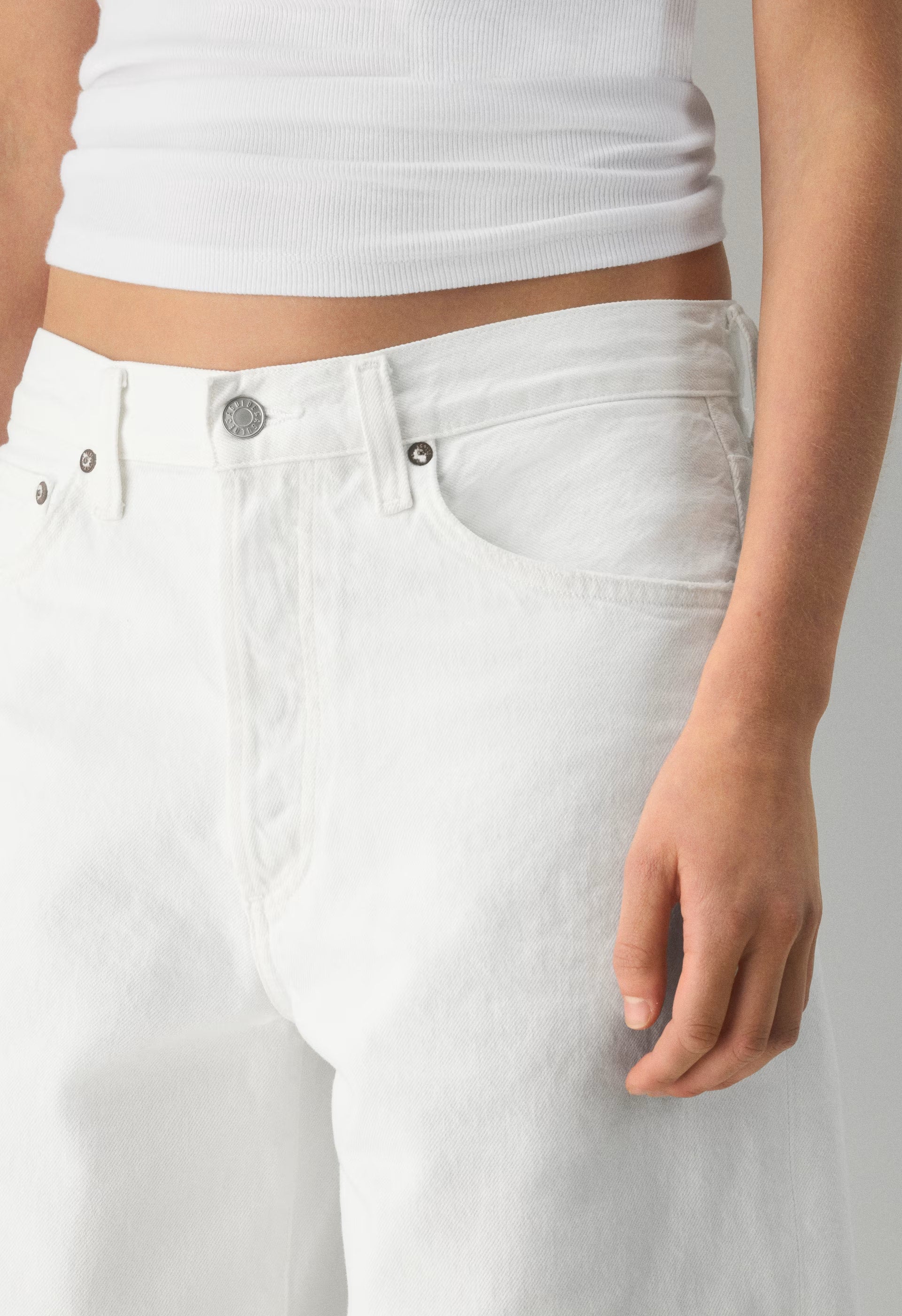 AGOLDE Ramona Short - MARSHMALLOW