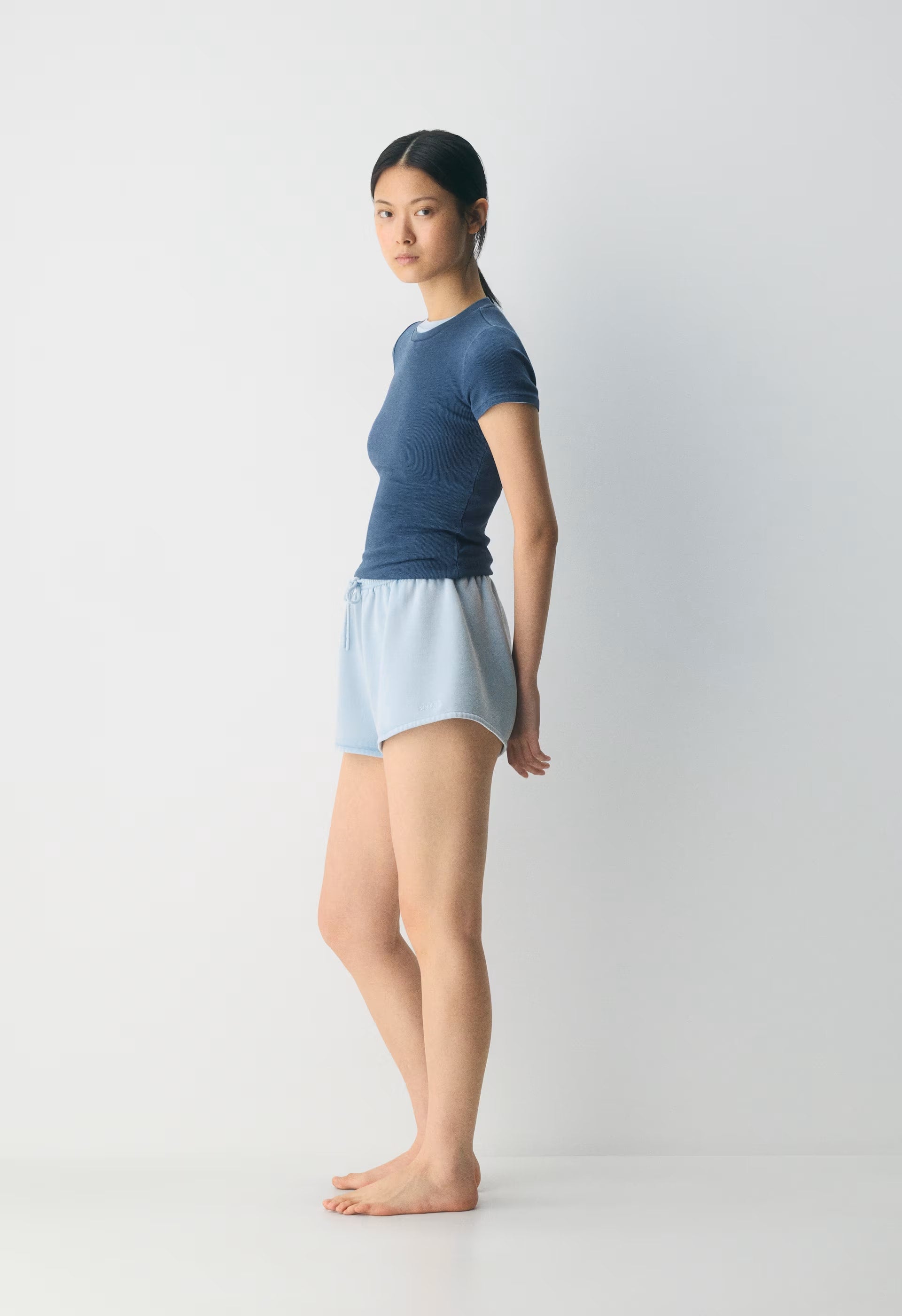 Cozy Sweatfleece Mega Flutter™ Micro Short - NO-STRESS BEACH BLUE