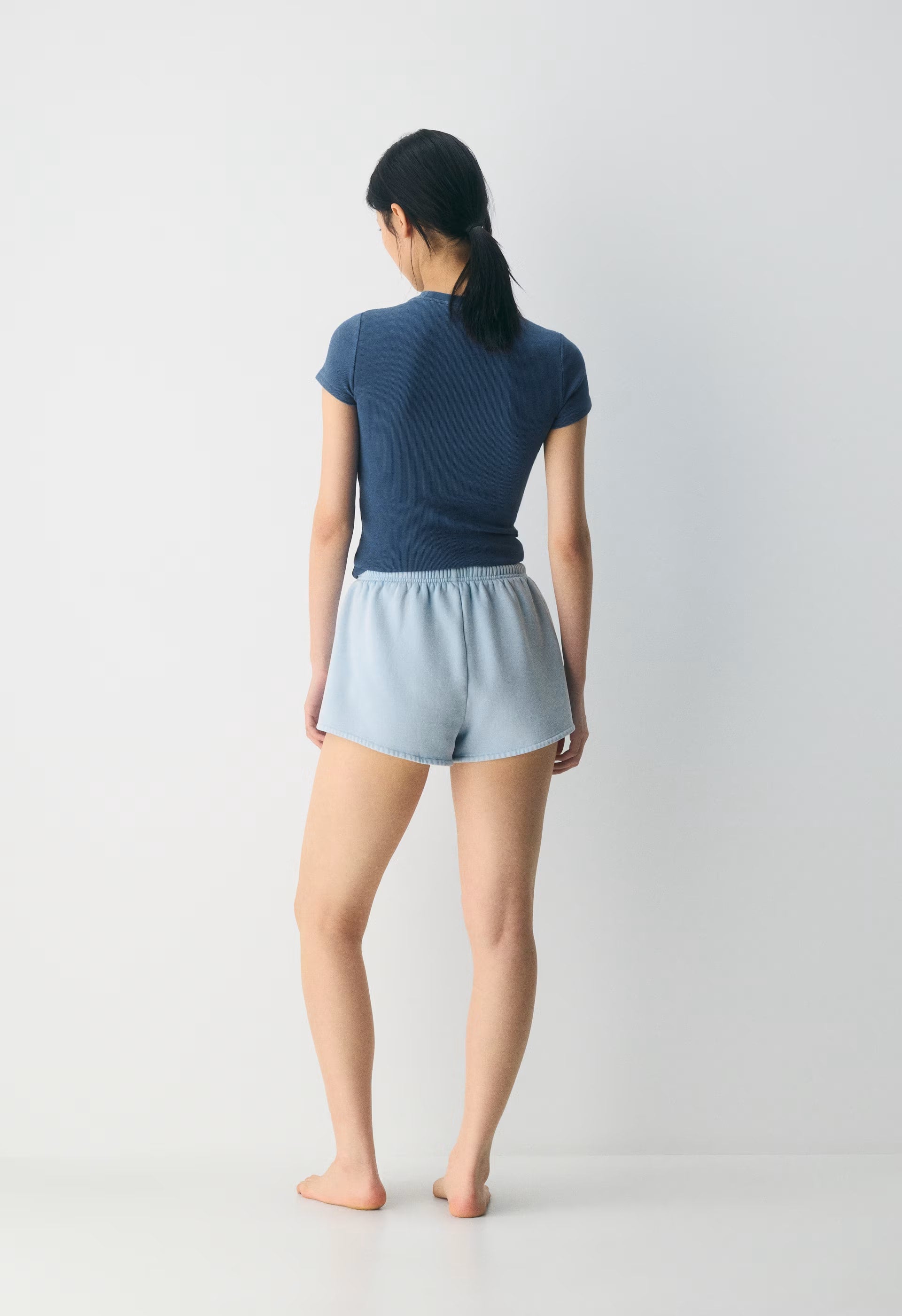Cozy Sweatfleece Mega Flutter™ Micro Short - NO-STRESS BEACH BLUE