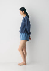 Cozy Sweatfleece Mega Flutter™ Micro Short - NO-STRESS LIGHT BLUE