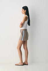 New Agency Mini Short - Crepette™ - NOMAD TAUPE/MULTI