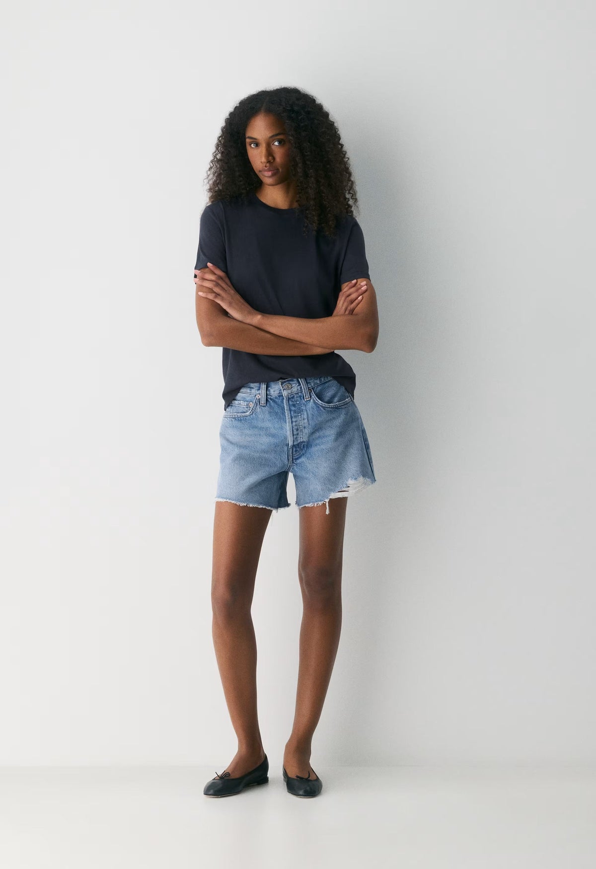 AGOLDE Parker Long Jean Short - COMMUNITY