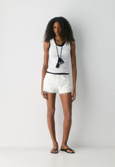AGOLDE Parker Short - MARSHMALLOW