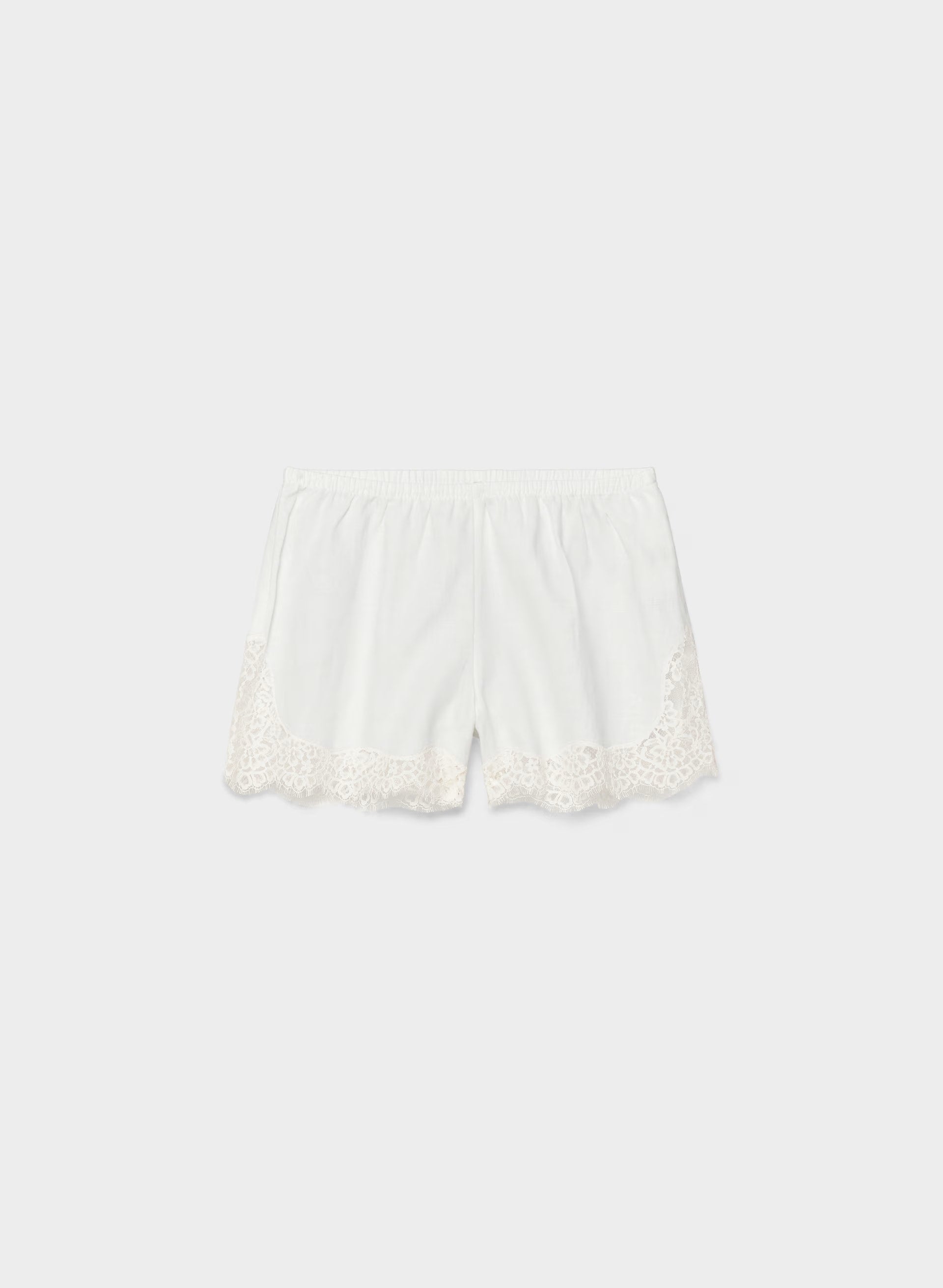 Whimsy Linen Short - WHITE/LIGHT BIRCH