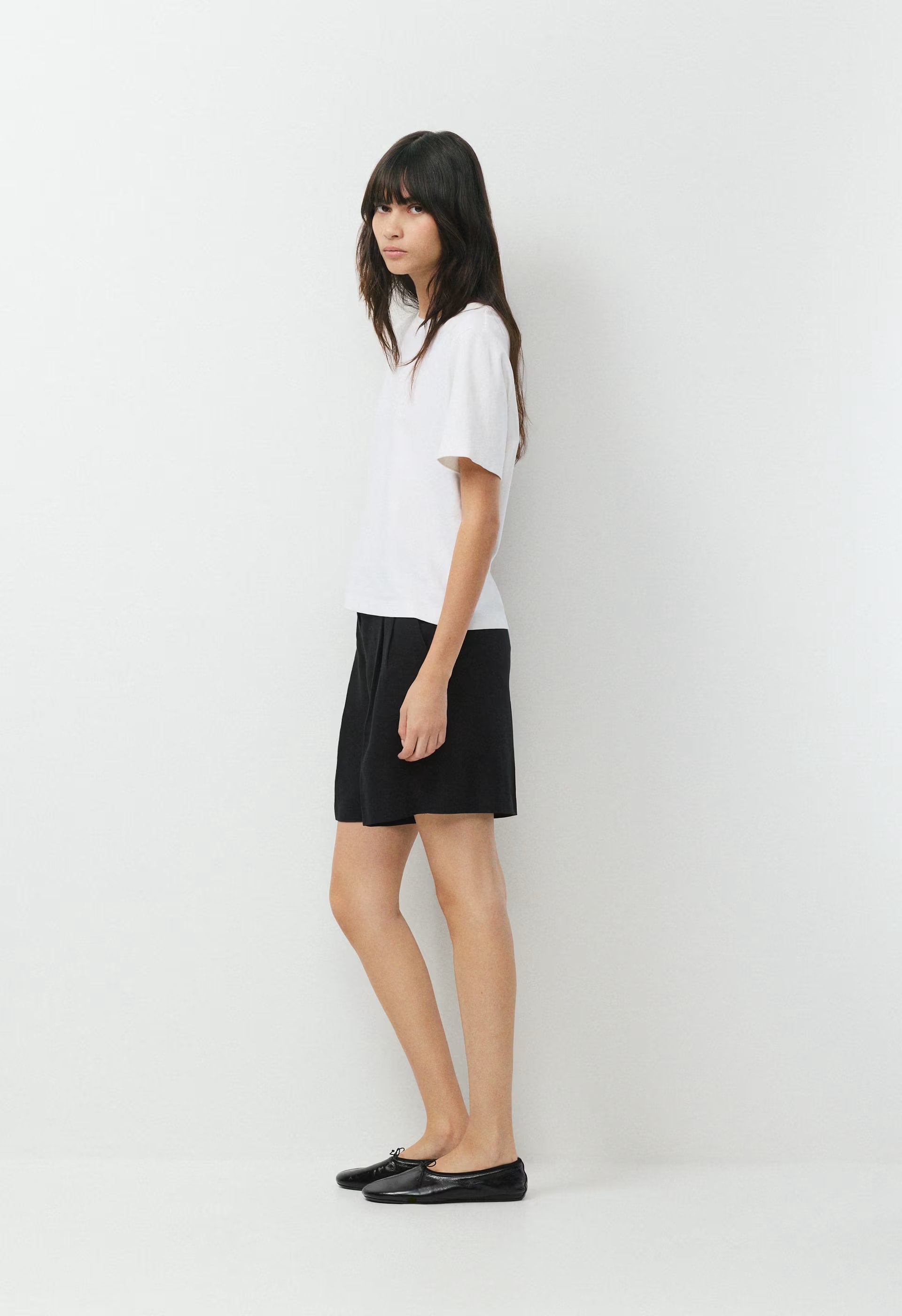 The Effortless Short™ Long - PowerLinen™ - UNDYED DARK ECRU