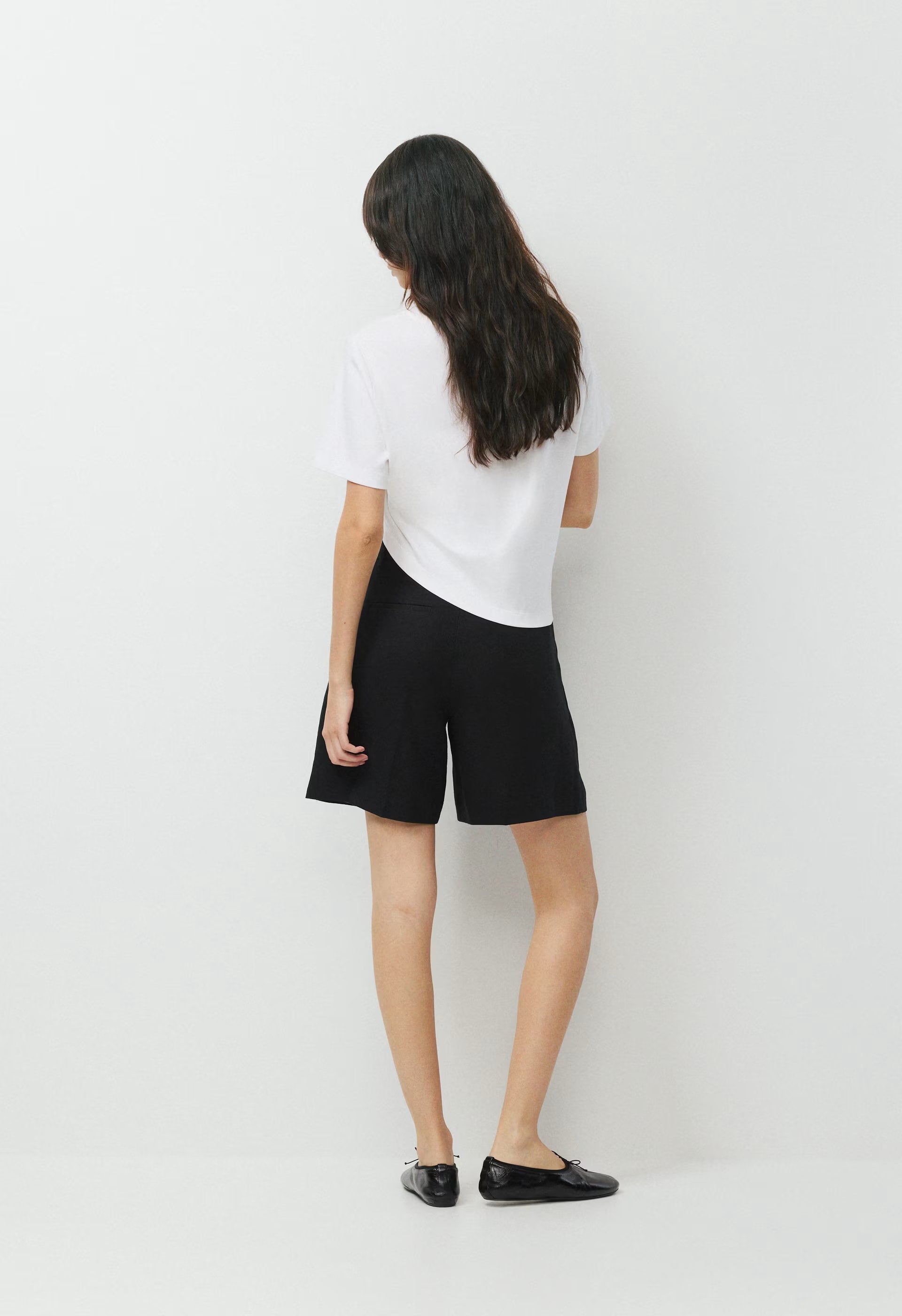 The Effortless Short™ Long - PowerLinen™ - UNDYED DARK ECRU