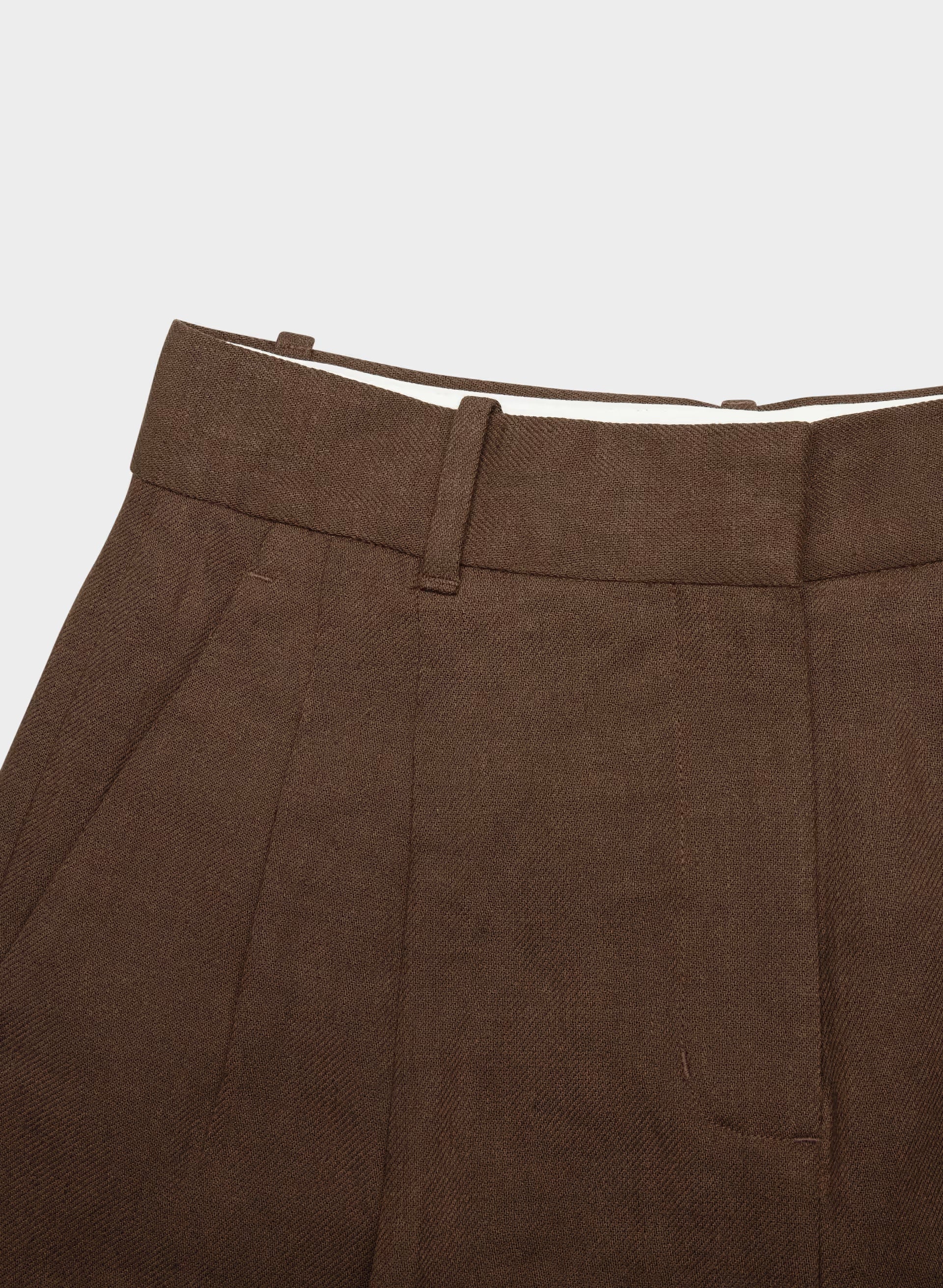 The Effortless Short™ Long - PowerLinen™ - RICH MOCHA BROWN