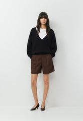 The Effortless Short™ Long - PowerLinen™ - RICH MOCHA BROWN