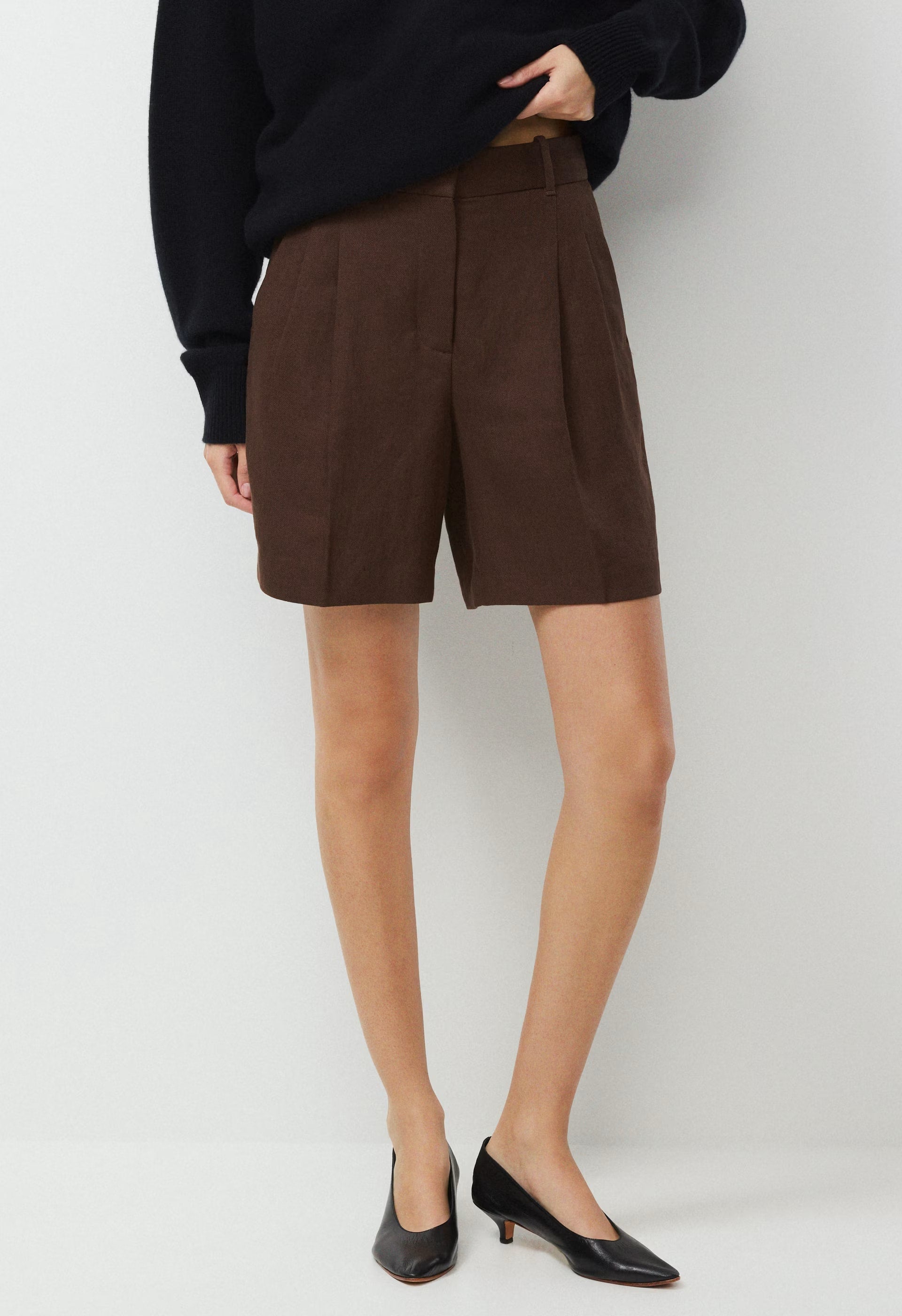 The Effortless Short™ Long - PowerLinen™ - RICH MOCHA BROWN