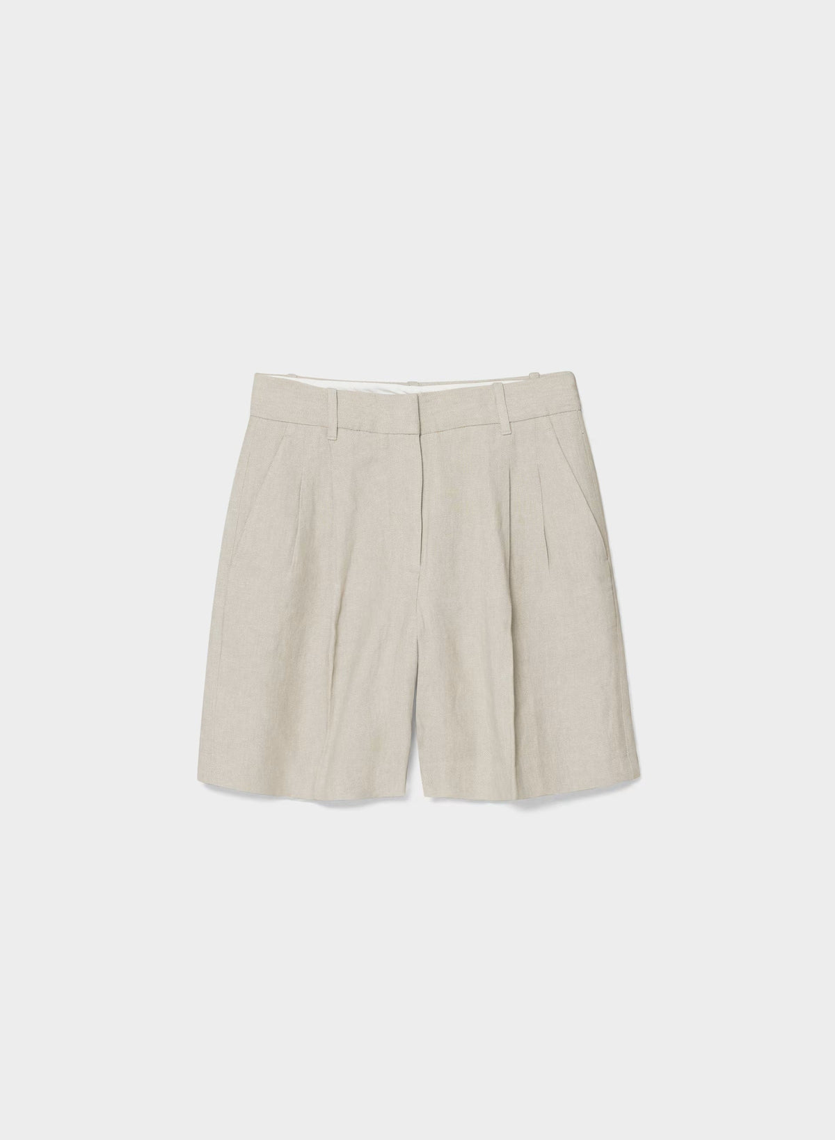 The Effortless Short™ Long - PowerLinen™ - UNDYED DARK ECRU