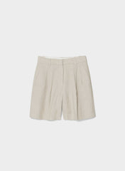 The Effortless Short™ Long - PowerLinen™ - UNDYED DARK ECRU